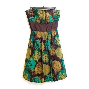 [Plenty by Tracy Reese] Floral Strapless Dress - 4